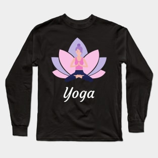 All I Need Is Love And Yoga And A Dog Long Sleeve T-Shirt